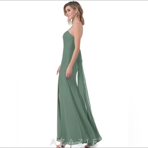 Azazie Dress Eucalyptus - Picture 3 of 5